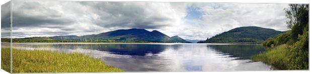 Derwent Water Panarama Canvas Print by Malcolm Smith