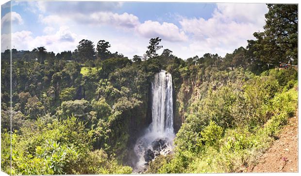 Great rift waterfall Canvas Print by Malcolm Smith
