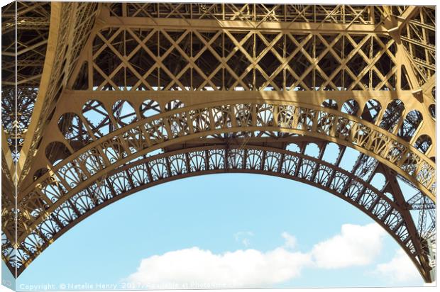 Eiffel Tower  Canvas Print by Natalie Henry