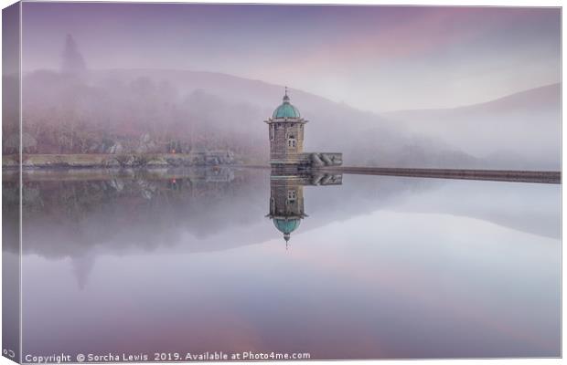 Pen y garreg Pink Canvas Print by Sorcha Lewis