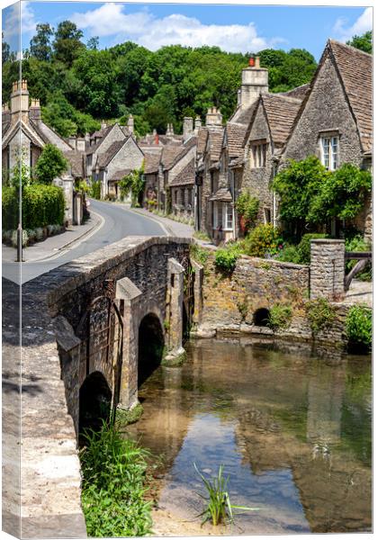 Castle Coombe, Cotswolds. Canvas Print by John Hall