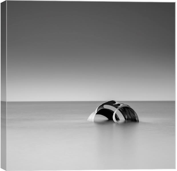 Mary's Shell in black and white Canvas Print by John Hall