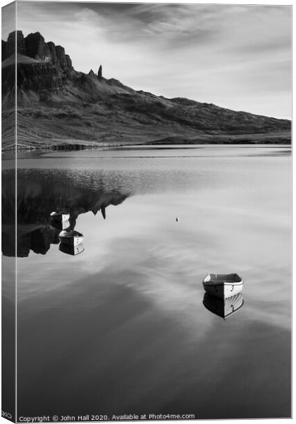 The Old Man of Storr Canvas Print by John Hall