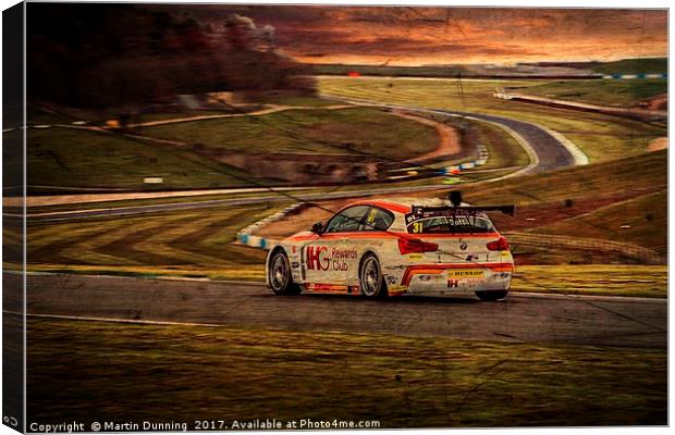 Jack Goff British Touring Car BMW Canvas Print by Martin Dunning