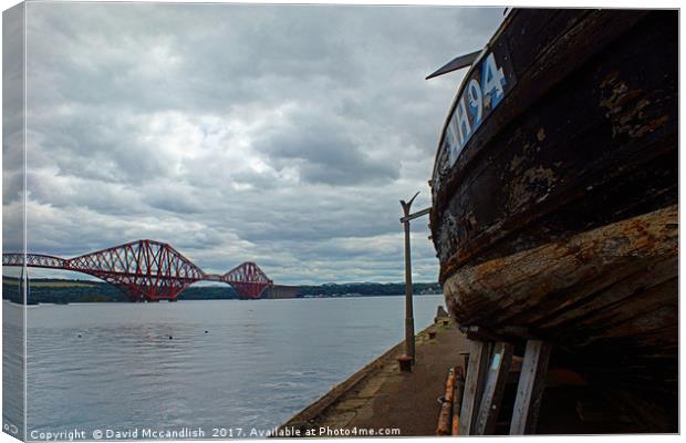   Forth Rail Bridge                              Canvas Print by David Mccandlish