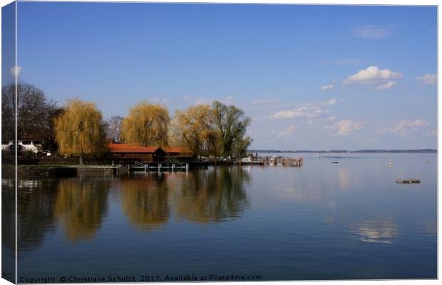 Lake Chiemsee Canvas Print by Christiane Schulze