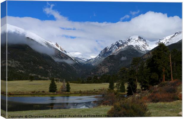 A Beautiful Mountain View Canvas Print by Christiane Schulze