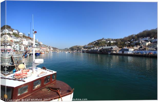 Looe in Cornwall, England. Canvas Print by Carl Whitfield