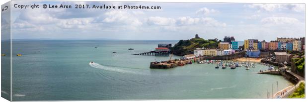 Tenby Harbour Canvas Print by Lee Aron
