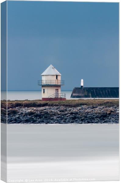 Porthcawl Lookout Tower Canvas Print by Lee Aron