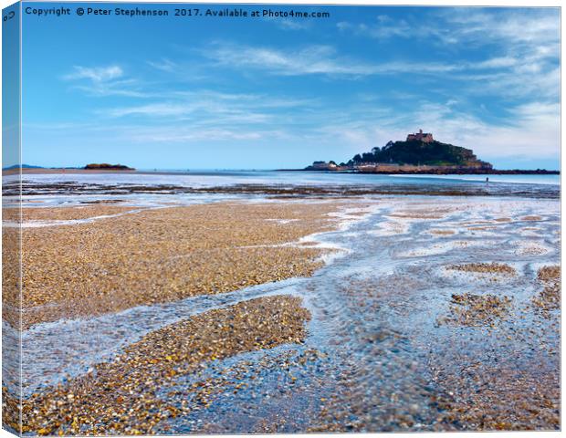 St Micheal's Mount Cornwall Canvas Print by Peter Stephenson