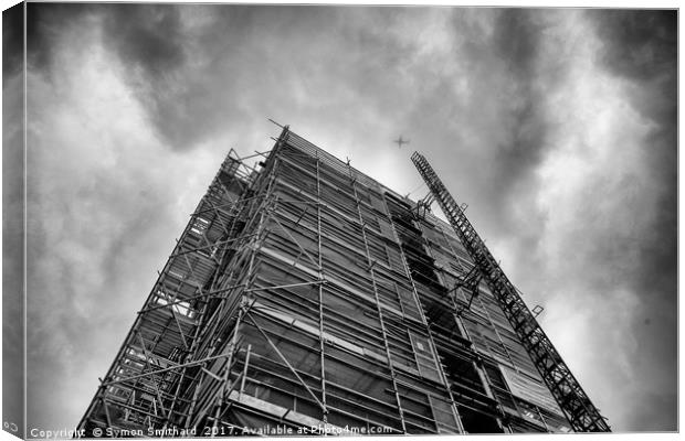 Scaffolding Structure Canvas Print by Symon Smithard