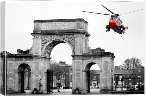 Sea King With Arch Canvas Print by Paul Herron