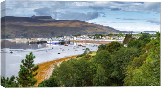 Ullapool Panorama Canvas Print by John Frid