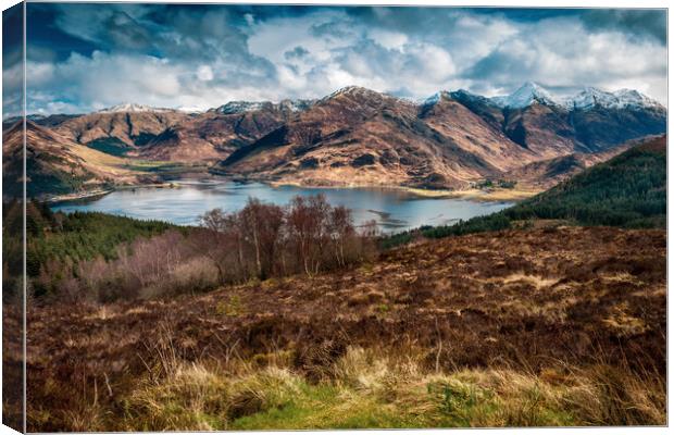 The Five Sisters of Kintail Canvas Print by John Frid