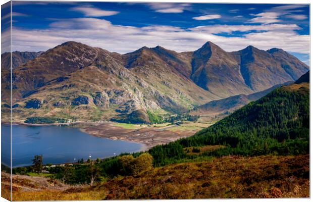 The Five Sisters of Kintail Canvas Print by John Frid