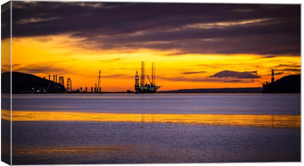 Cromarty Firth Sunrise Canvas Print by John Frid