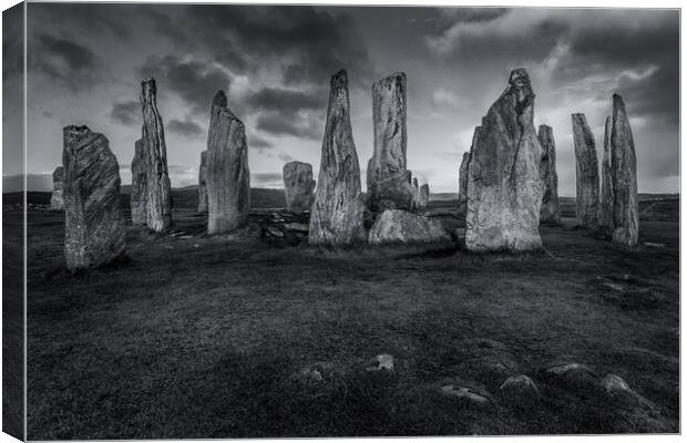 The Callanish Standing Stones - Isle of Lewis Canvas Print by John Frid