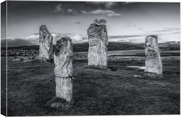 Callanish Standing Stones - Isle of Lewis Canvas Print by John Frid