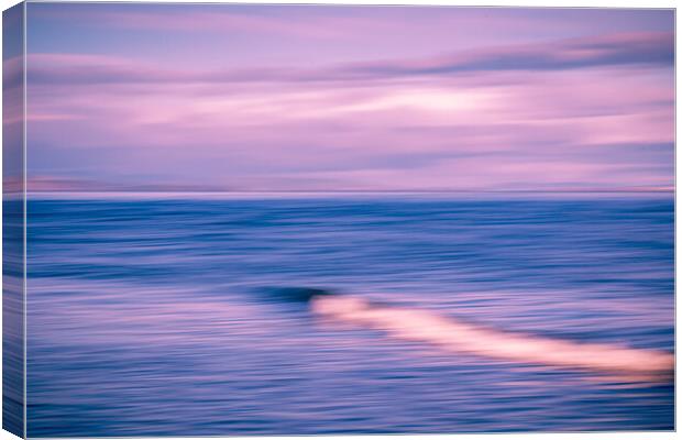 Waverush - Moray Firth Seascape Canvas Print by John Frid