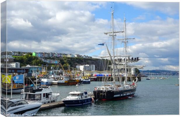 Majestic Royalist Sets Sail Canvas Print by Paul F Prestidge