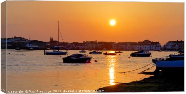 Teignmouth Dawn Canvas Print by Paul F Prestidge