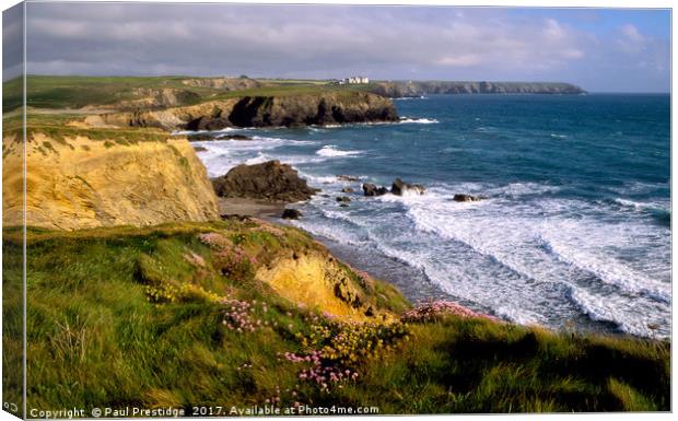 Gunwalloe Church Cove, Cornwall Canvas Print by Paul F Prestidge