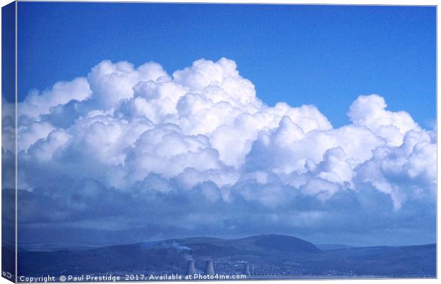 Towering Thunderclouds in Port Talbot Canvas Print by Paul F Prestidge