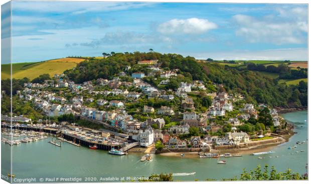 Kingswear, Devon Canvas Print by Paul F Prestidge