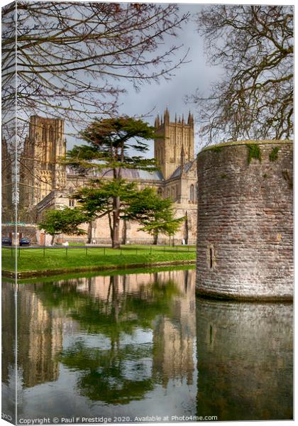 Wells Cathedsral Somerset Canvas Print by Paul F Prestidge