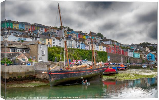 Men at Work, Brixham Canvas Print by Paul F Prestidge