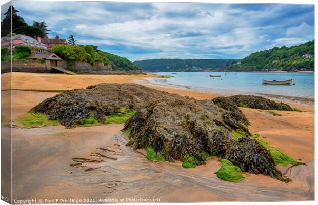 The Beach at East Portlemouth Canvas Print by Paul F Prestidge