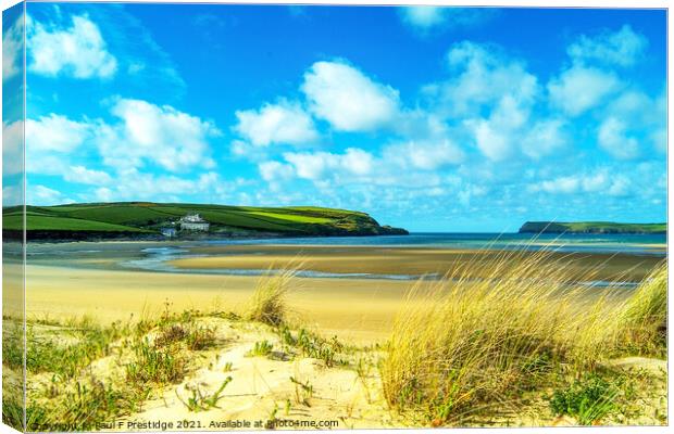 The Camel Estuary at Padstow Canvas Print by Paul F Prestidge