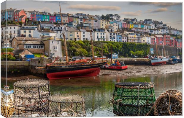 Nostalgic Charm of Brixhams Fishing Heritage Canvas Print by Paul F Prestidge