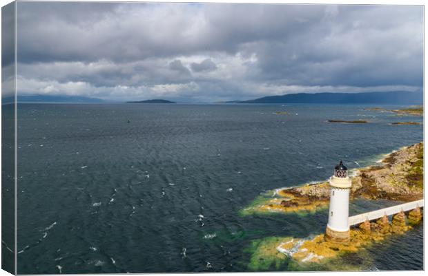 Scottish highlands lighthouse Canvas Print by Marco Bicci