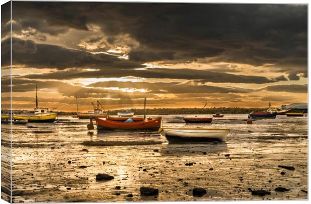 Morecambe Bay Sunset Canvas Print by Alan Barr