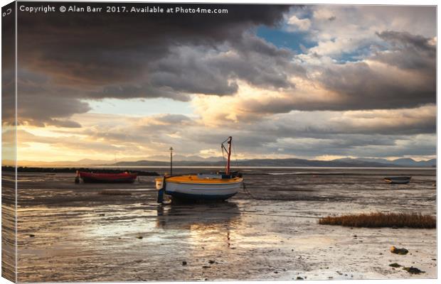 Morecambe Bay Sunset  Canvas Print by Alan Barr