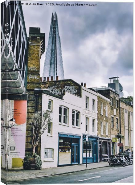 The Shard in the London Skyline Canvas Print by Alan Barr