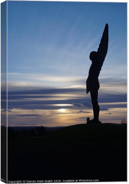 Angel of the North 3 Canvas Print by Darren Mark Walsh