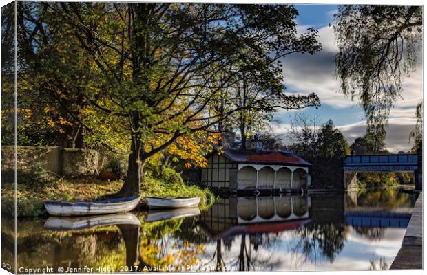 The Old Boathouse Canvas Print by Jennifer Higgs