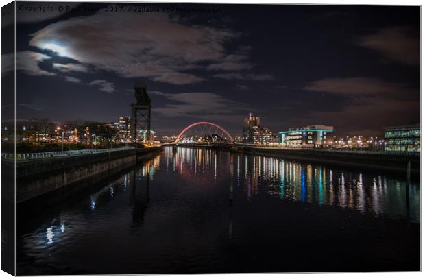 Glasgow by night Canvas Print by Paul Storr