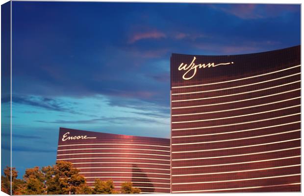 Wynn and Encore in Las Vegas Canvas Print by Darryl Brooks