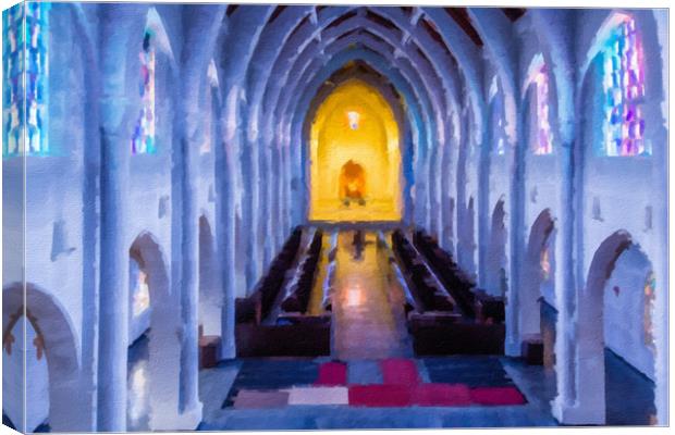Monastery of the Holy Spirit Canvas Print by Darryl Brooks