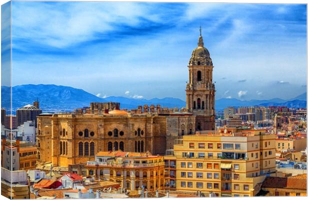 Church in Malaga Canvas Print by Darryl Brooks