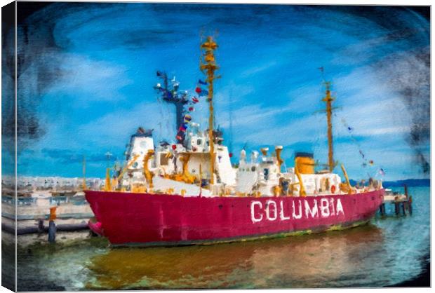 Columbia in Astoria Canvas Print by Darryl Brooks