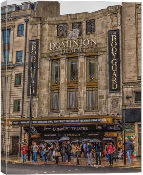 Dominion Theater in London    Canvas Print by Darryl Brooks