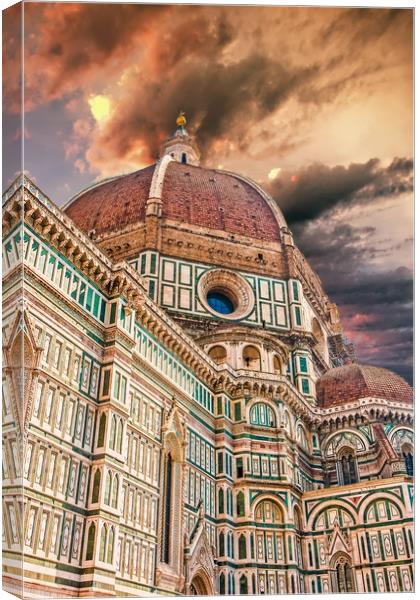 Florence Church Il Duomo Canvas Print by Darryl Brooks