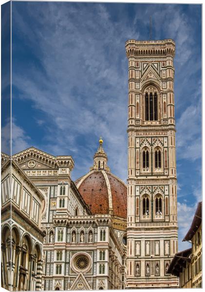 Il Duomo and Bell Tower Canvas Print by Darryl Brooks
