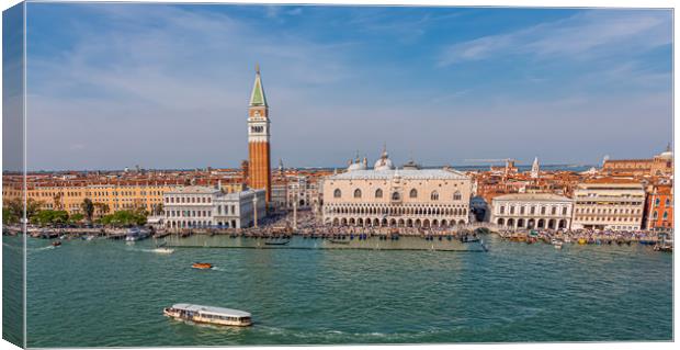 Ferry Past Saint Marks Square Canvas Print by Darryl Brooks