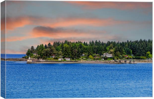 Gallows Point Light Park in BC Canvas Print by Darryl Brooks